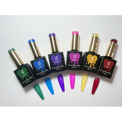Crystal Glass Gel Rood