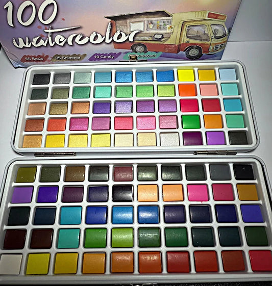 Aquarel/Watercolor (100 kleuren)