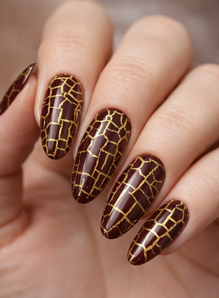 Crackle base polish Goud