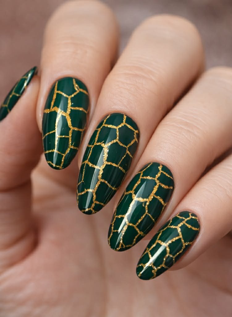 Crackle base polish Goud
