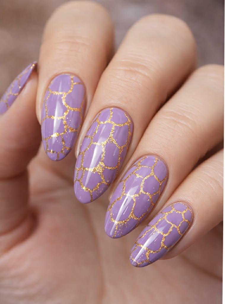 Crackle base polish Goud