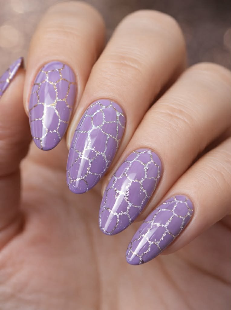 Crackle base polish Zilver