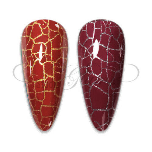 Crackle gelpolish Donker Rood
