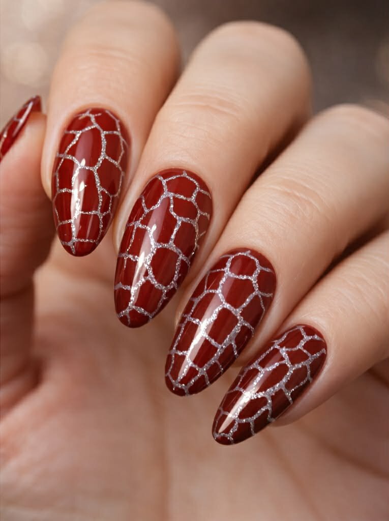 Crackle base polish Zilver