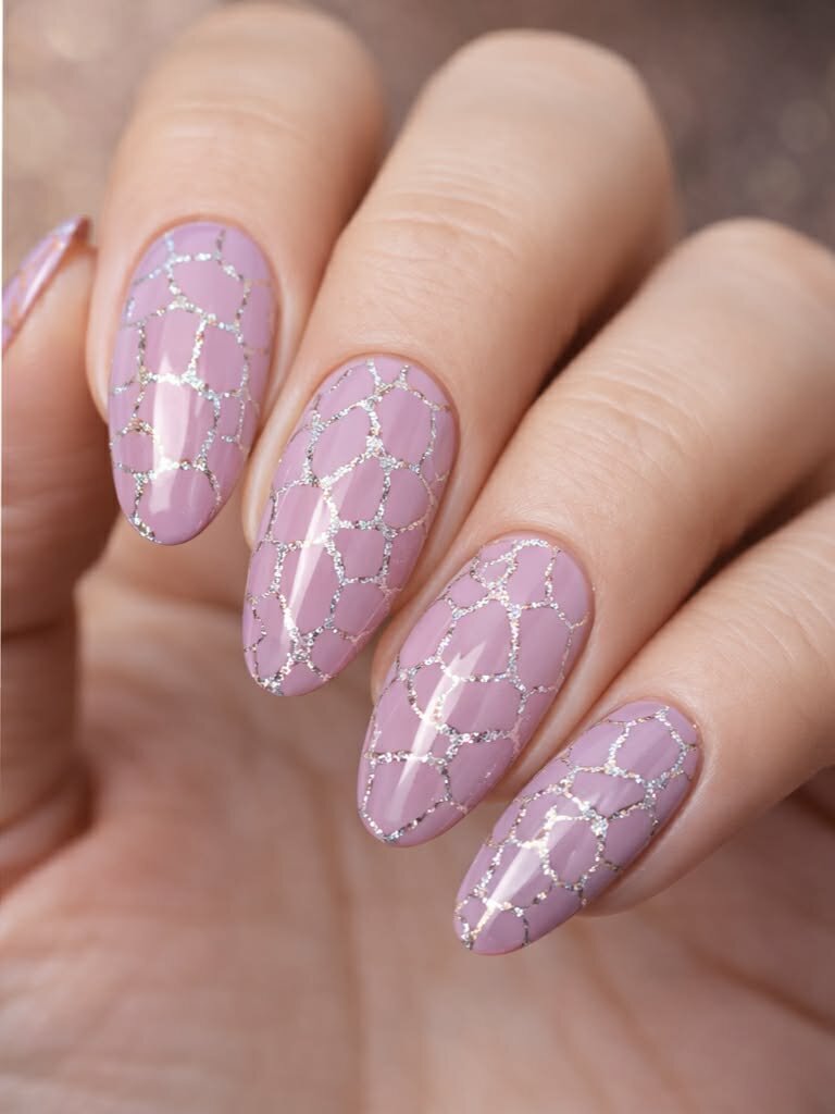 Crackle base polish Zilver