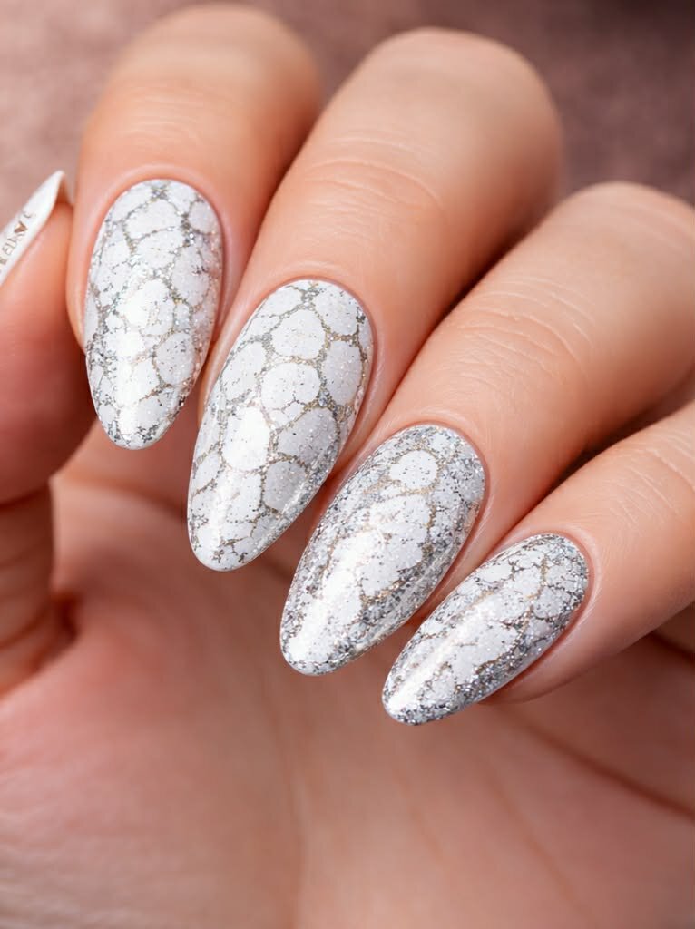 Crackle base polish Zilver